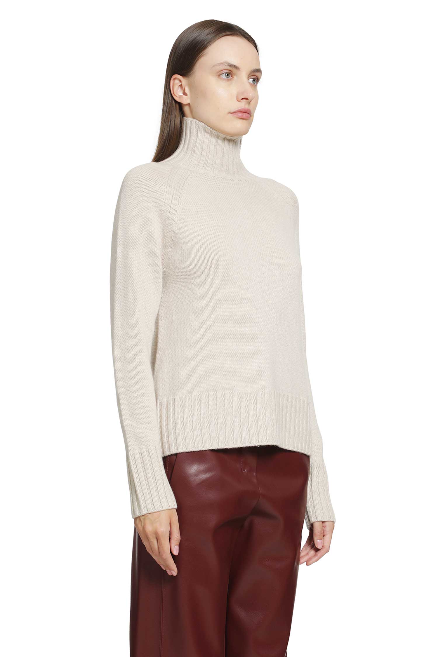 Wool Cashmere Turtleneck Sweater