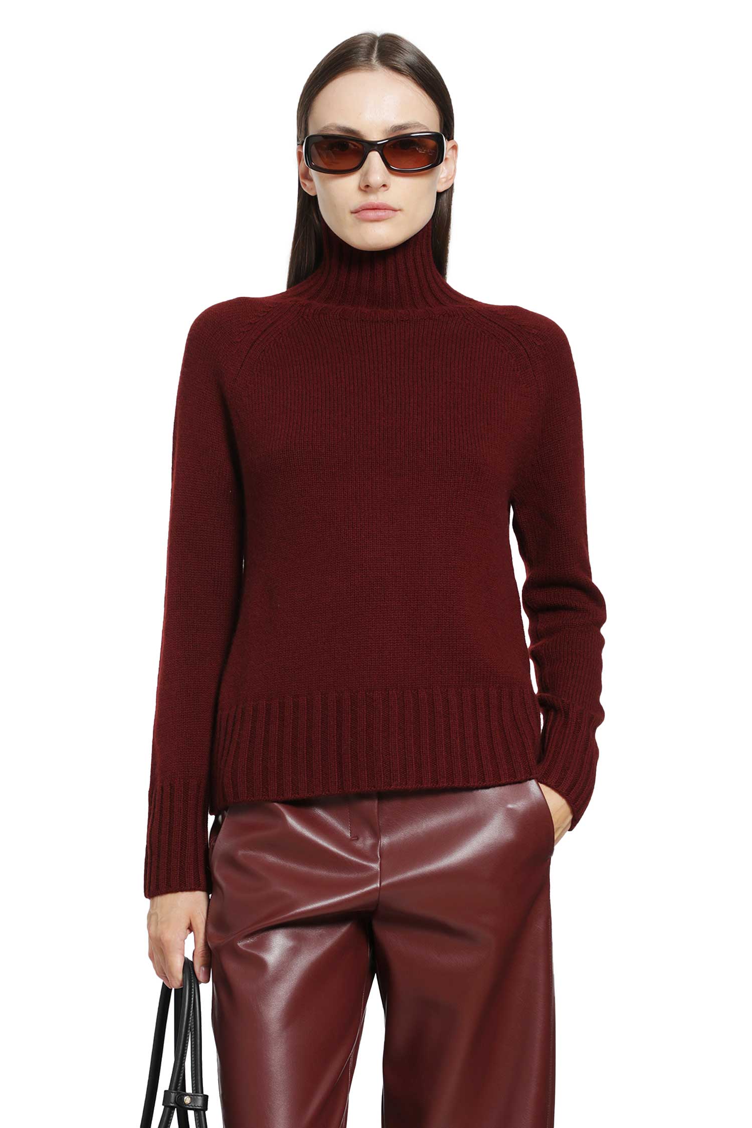 Wool Cashmere Turtleneck Sweater