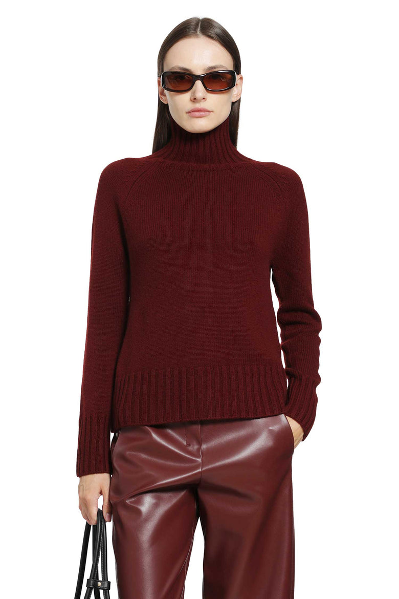 S MAX MARA Wool Cashmere Turtleneck Sweater woman