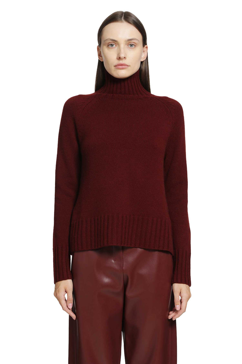 S MAX MARA Wool Cashmere Turtleneck Sweater woman