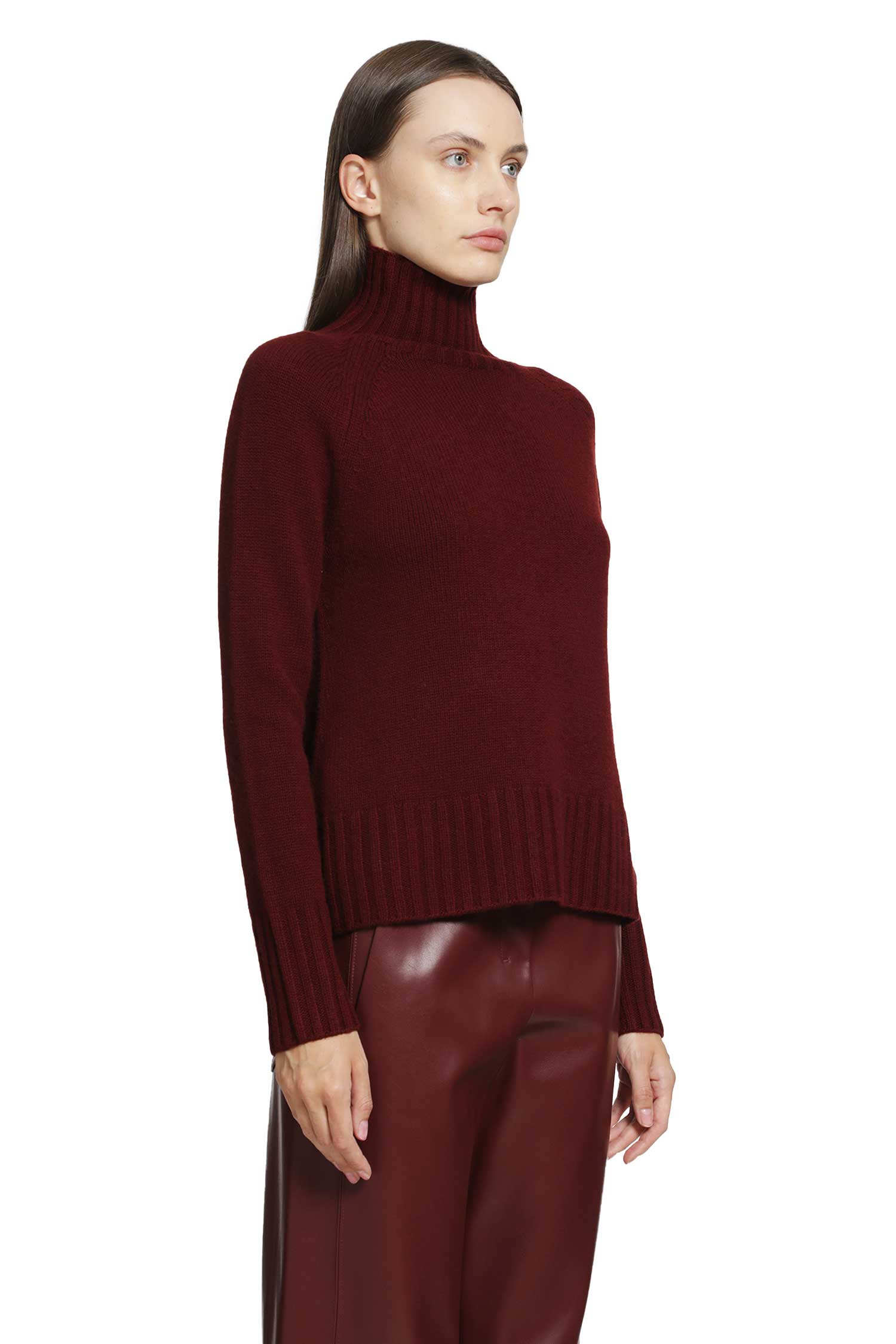 S MAX MARA Wool Cashmere Turtleneck Sweater woman