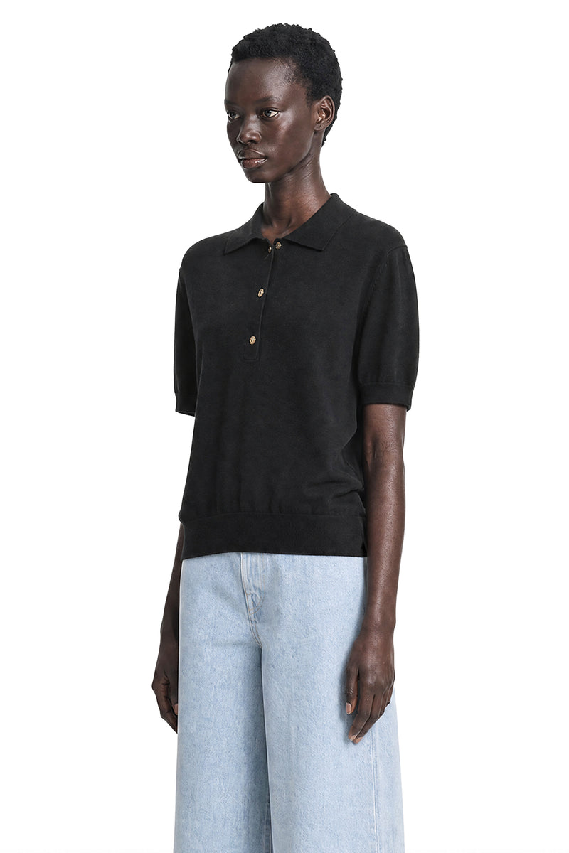 S MAX MARA Cotton Knit Polo woman