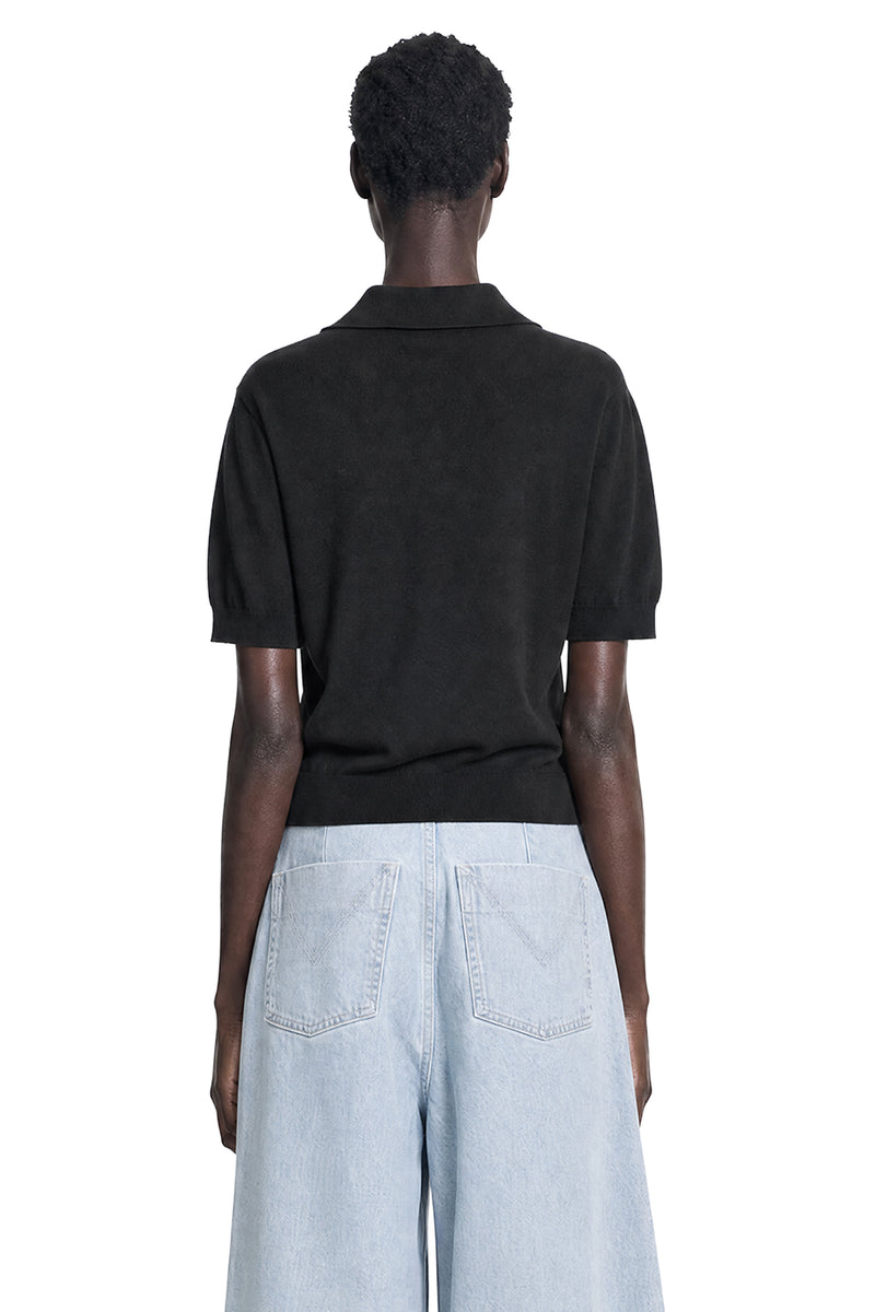 S MAX MARA Cotton Knit Polo woman