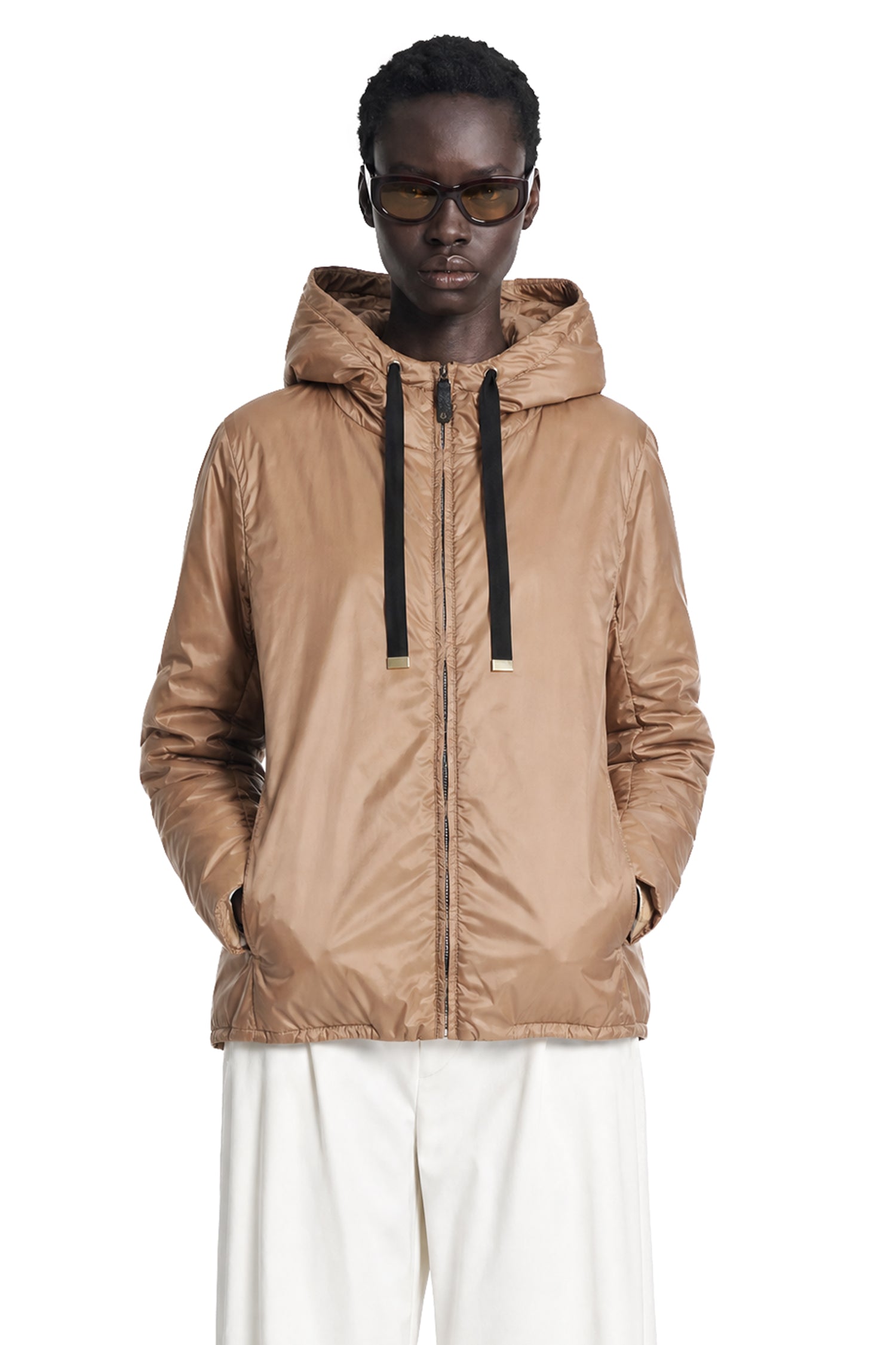 Padded Water-Repellent Hooded Jacket