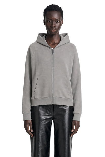 Technical Cotton Zip-Up Hoodie