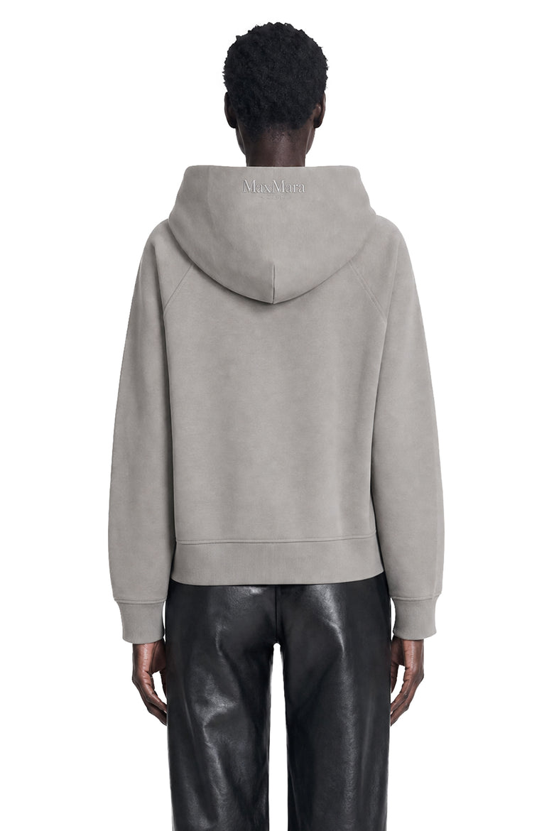 S MAX MARA Technical Cotton Zip-Up Hoodie woman
