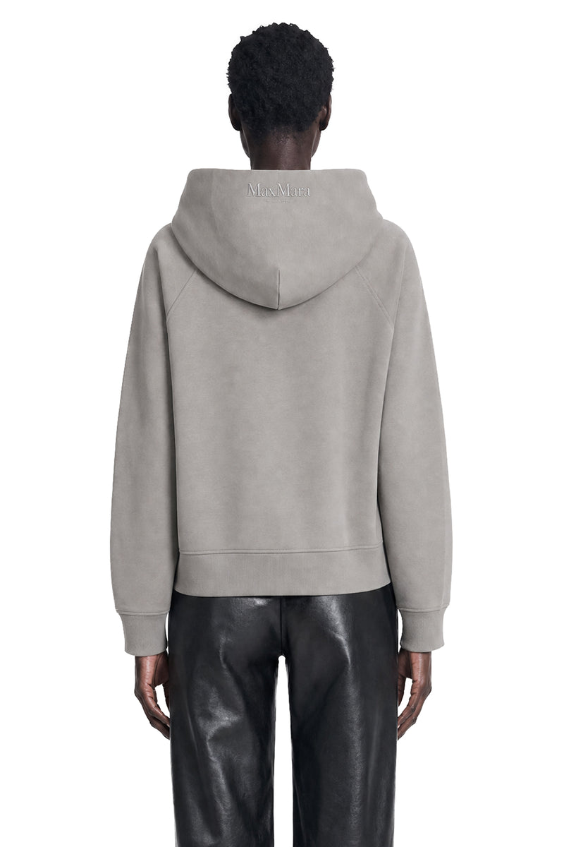 S MAX MARA Technical Cotton Zip-Up Hoodie woman
