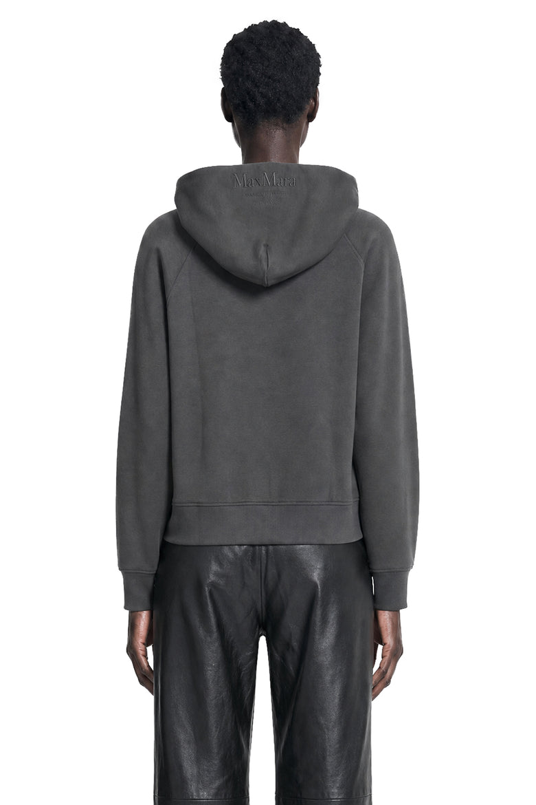 S MAX MARA Technical Cotton Zip-Up Hoodie woman
