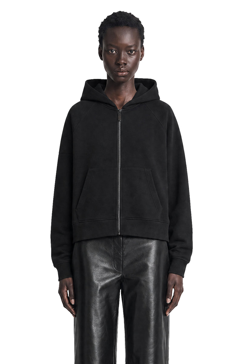 S MAX MARA Technical Cotton Zip-Up Hoodie woman