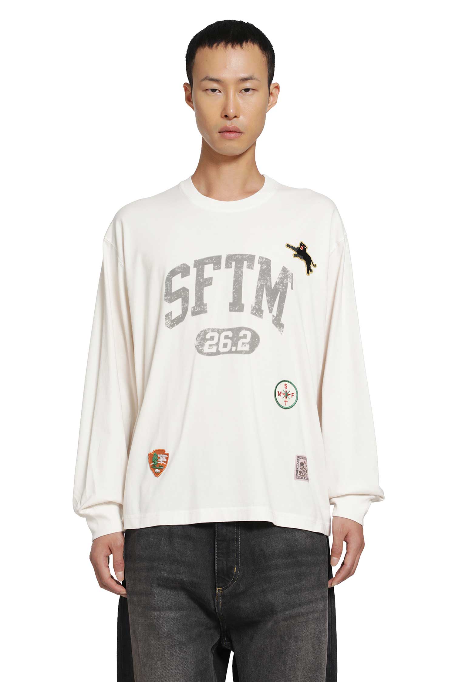 ''SFTM 26.2'' Oversized Crewneck Pullover