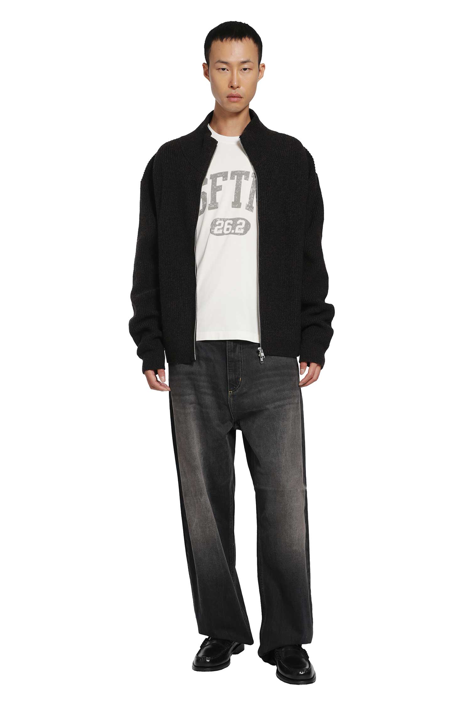 SONG FOR THE MUTE Zip Up Funnel Cardigan man
