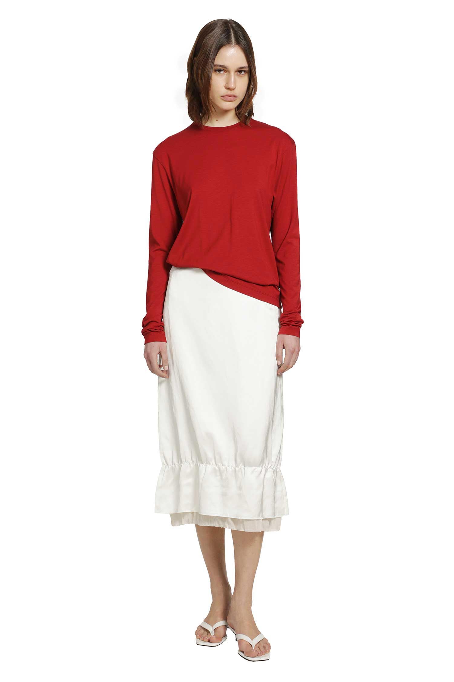 TOTEME Layered Satin Skirt woman