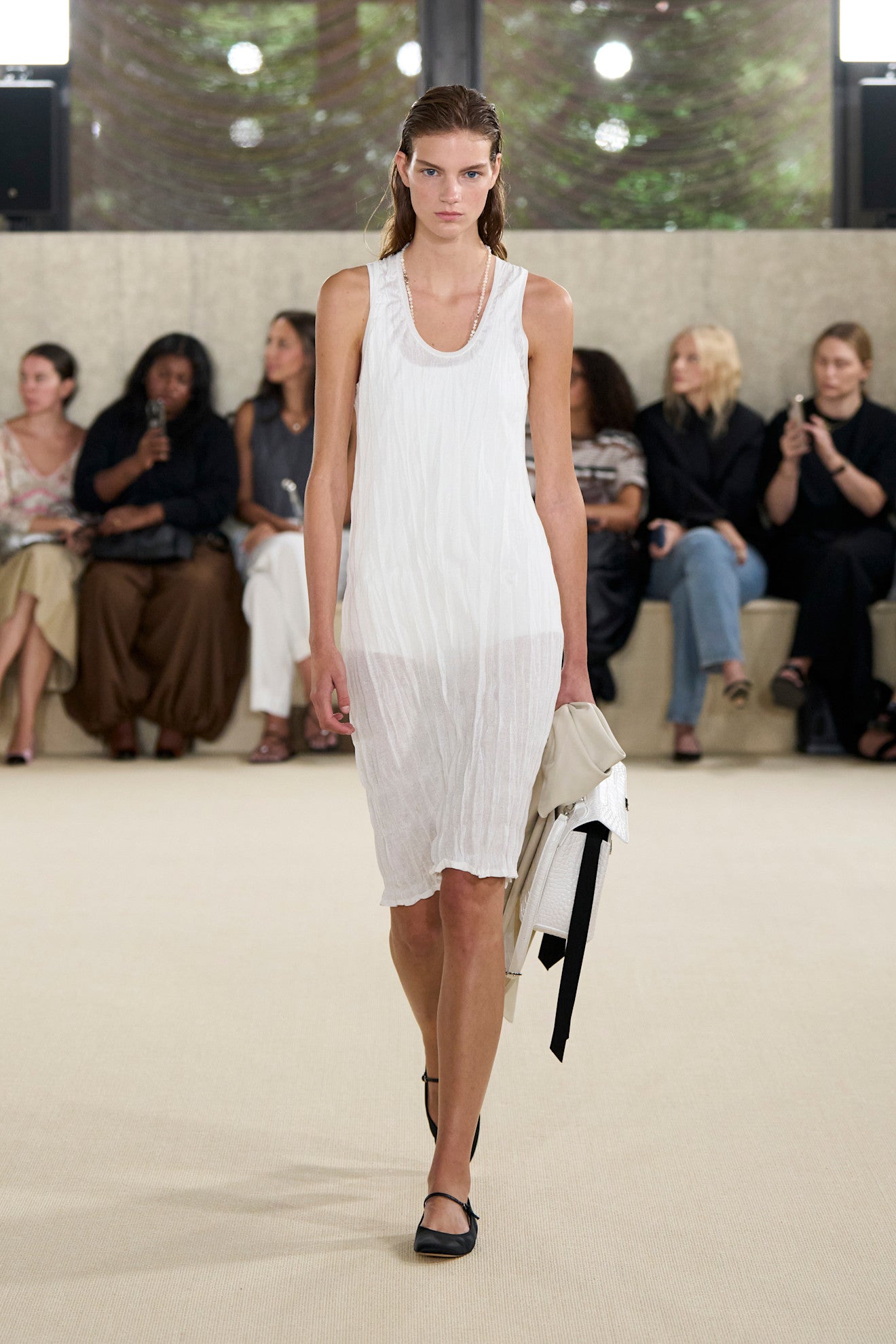 TOTEME Crinkled Knit Tank Dress woman