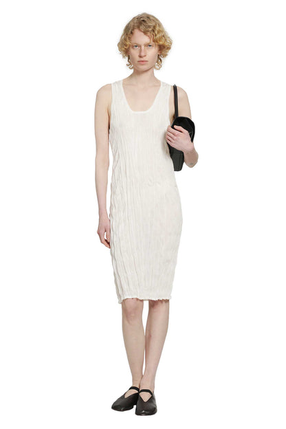 Crinkled Knit Tank Dress