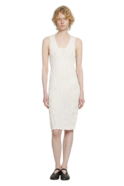 Crinkled Knit Tank Dress