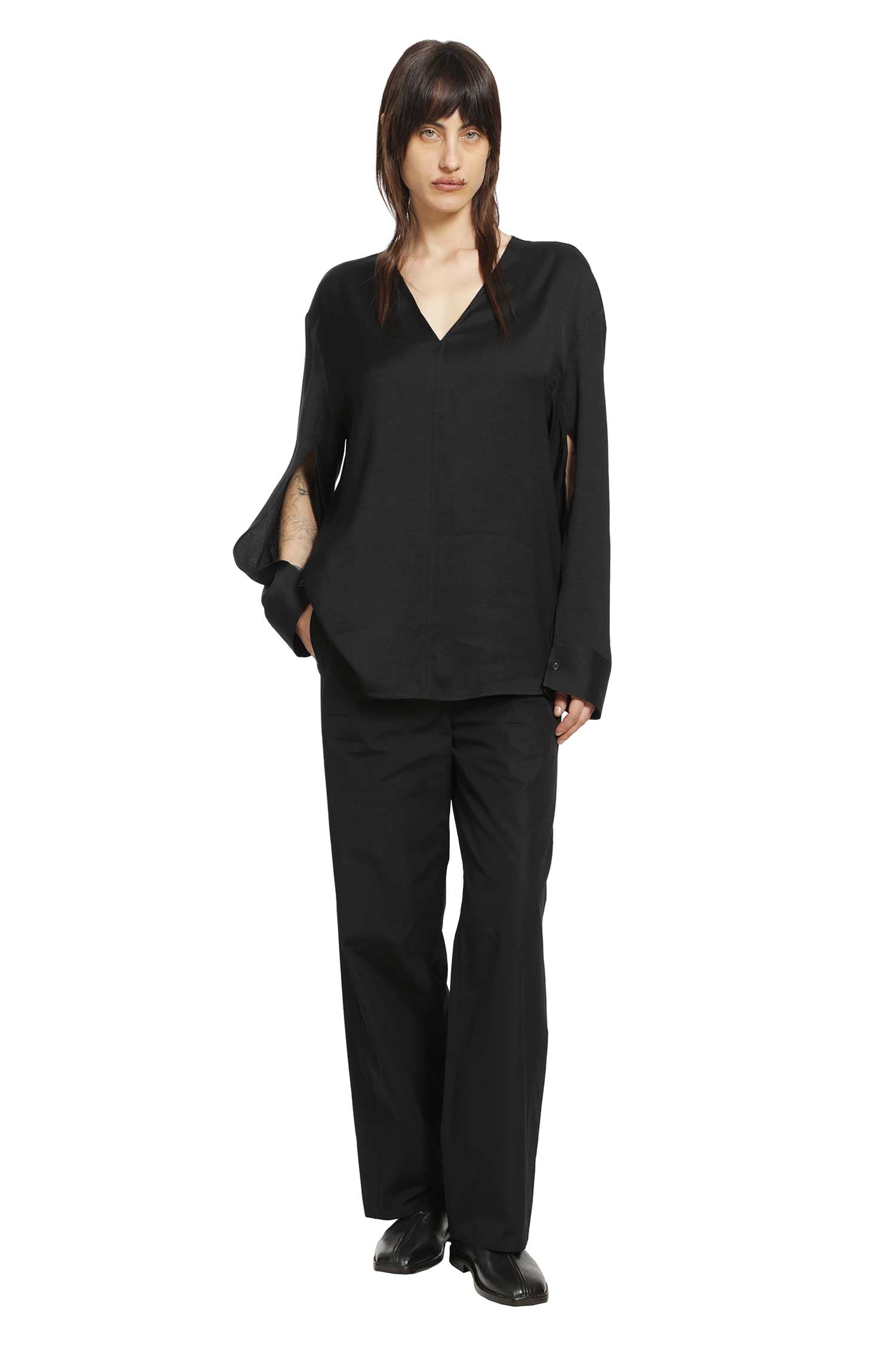 TOTEME V-Neck Tweed Blouse woman