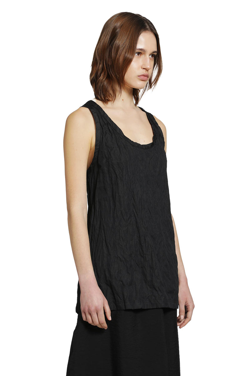 TOTEME Crinkled Cotton Tank Top woman