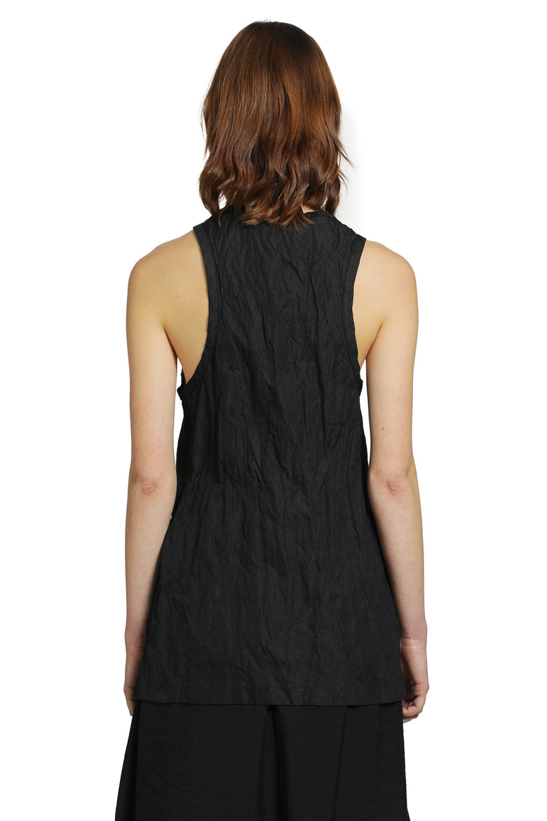 TOTEME Crinkled Cotton Tank Top woman