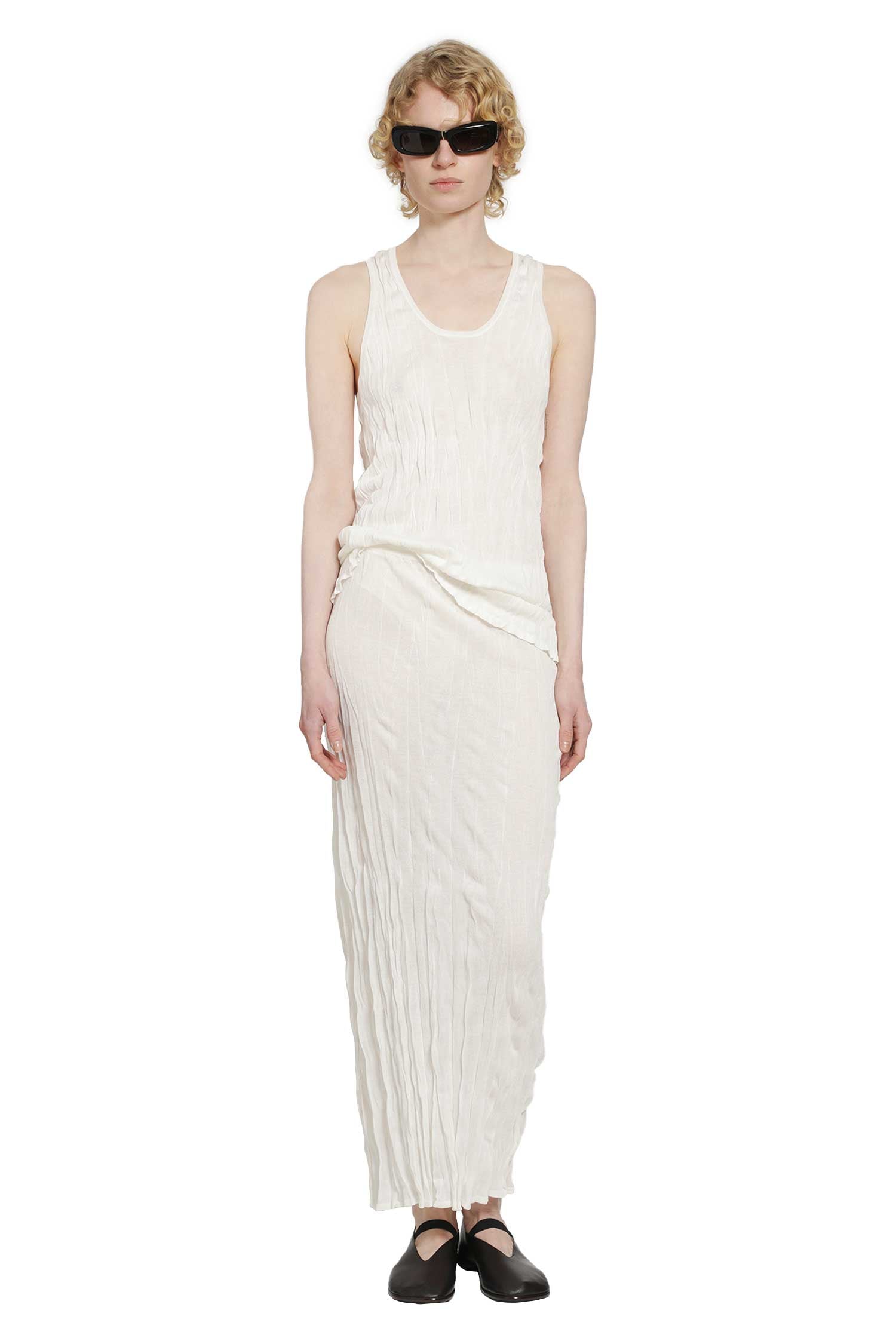 TOTEME Crinkled Knit Tank woman