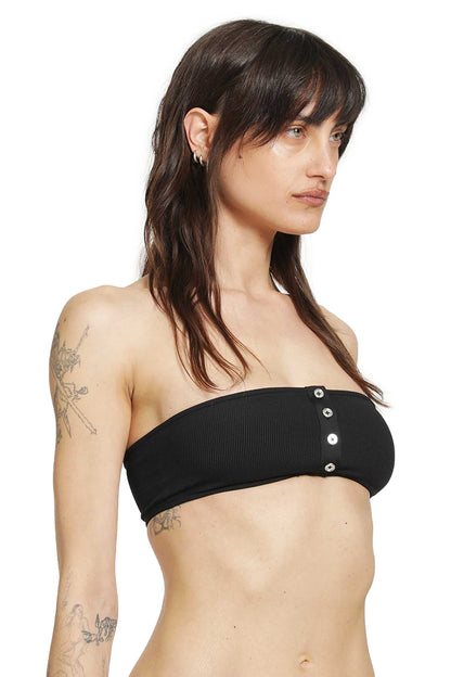 Ribbed Strapless Bikini Top