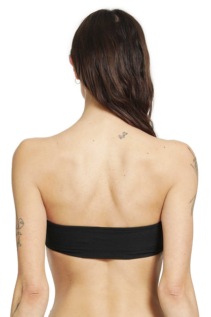 Ribbed Strapless Bikini Top