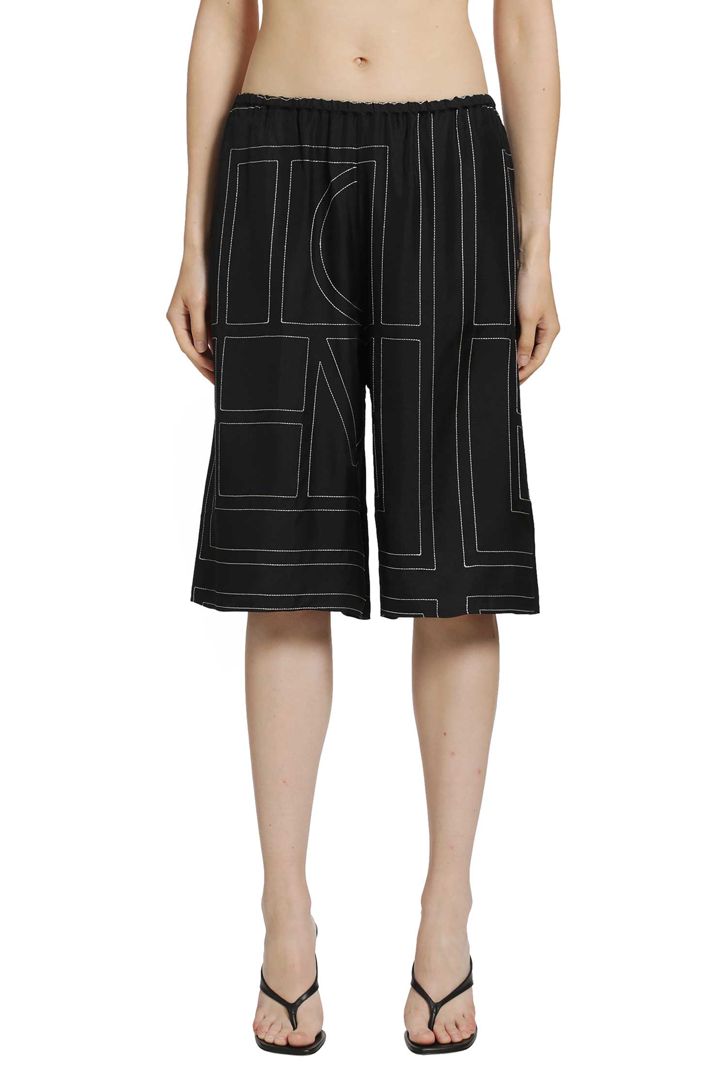 Monogram Silk PJ Culottes