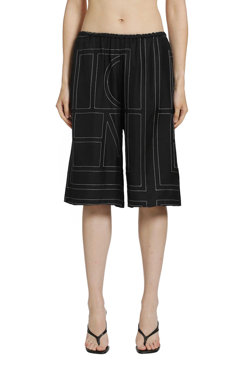 
              TOTEME Monogram Silk PJ Culottes woman
            