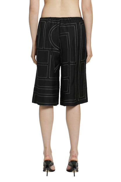 Monogram Silk PJ Culottes