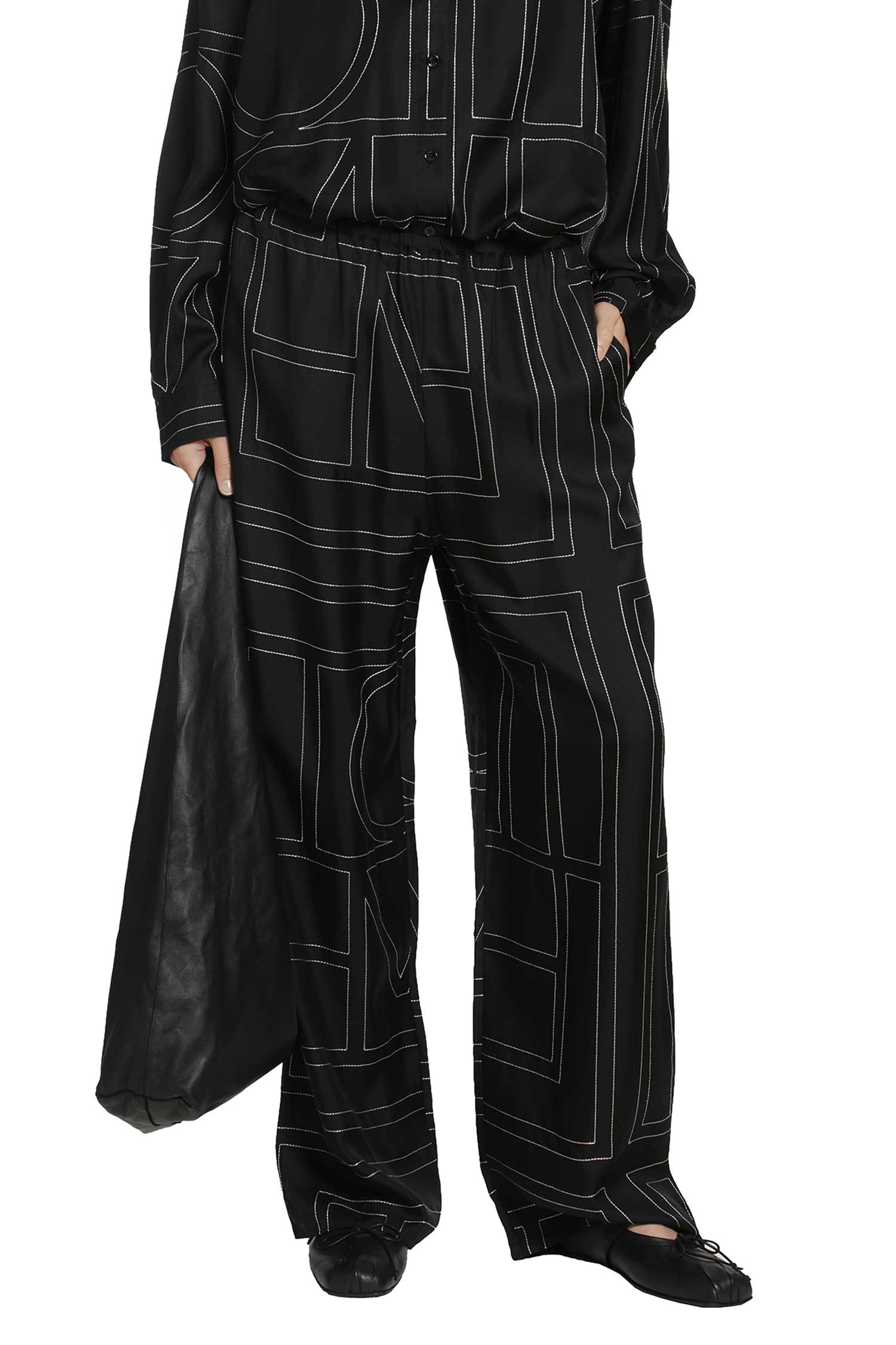 Monogram Silk PJ Bottoms