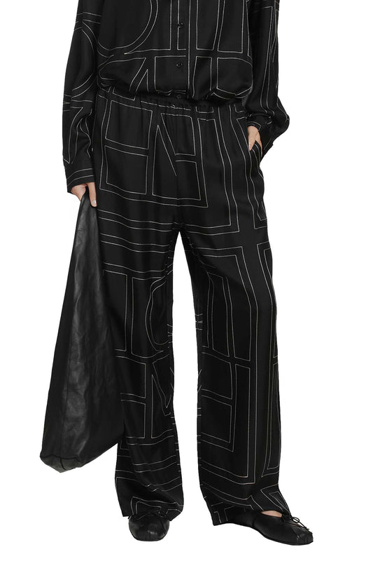 Monogram Silk PJ Bottoms