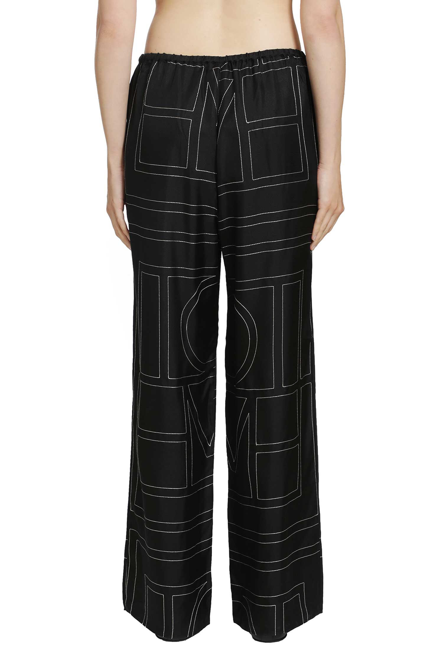 Monogram Silk PJ Bottoms