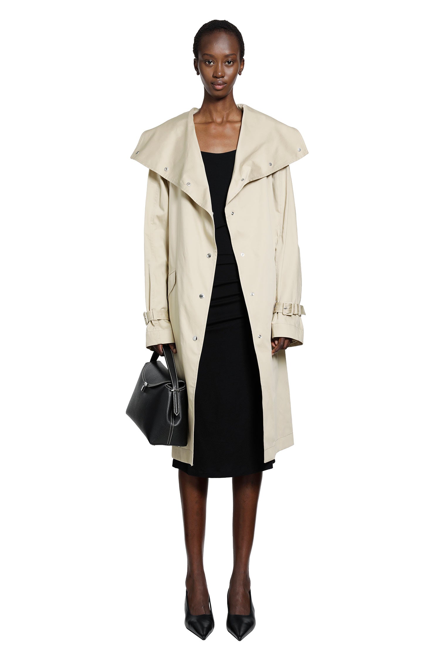 Oversized Cotton Trench Coat