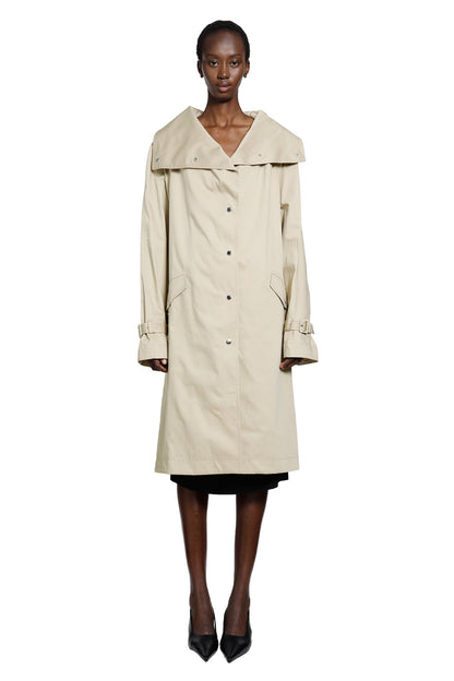 Oversized Cotton Trench Coat