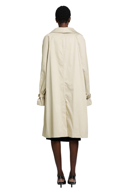 Oversized Cotton Trench Coat