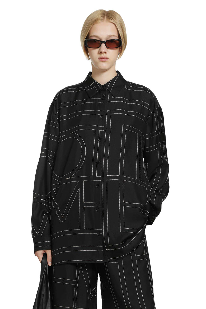TOTEME Classic Embroidered Shirt woman