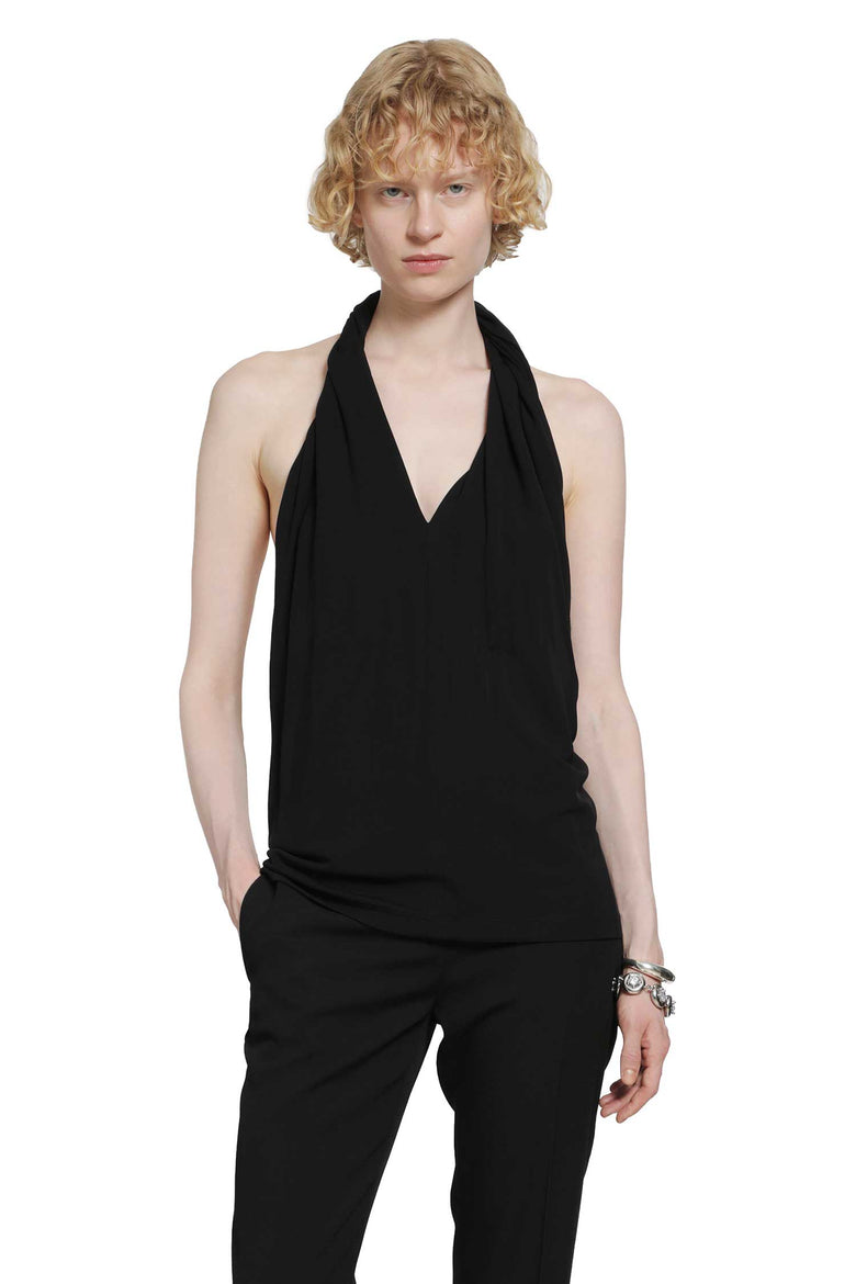 TOTEME Twisted Jersey Halter Top woman