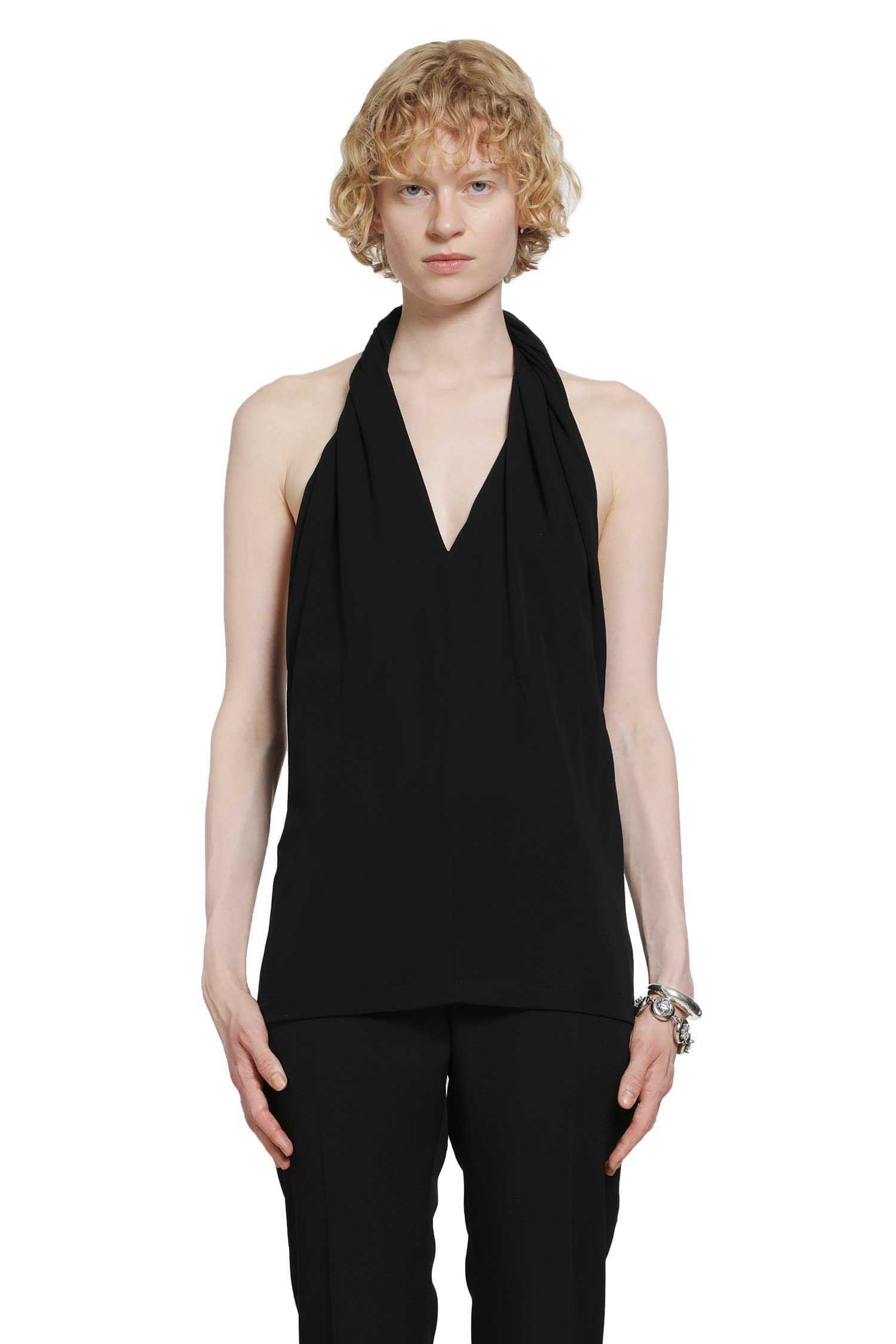 TOTEME Twisted Jersey Halter Top woman