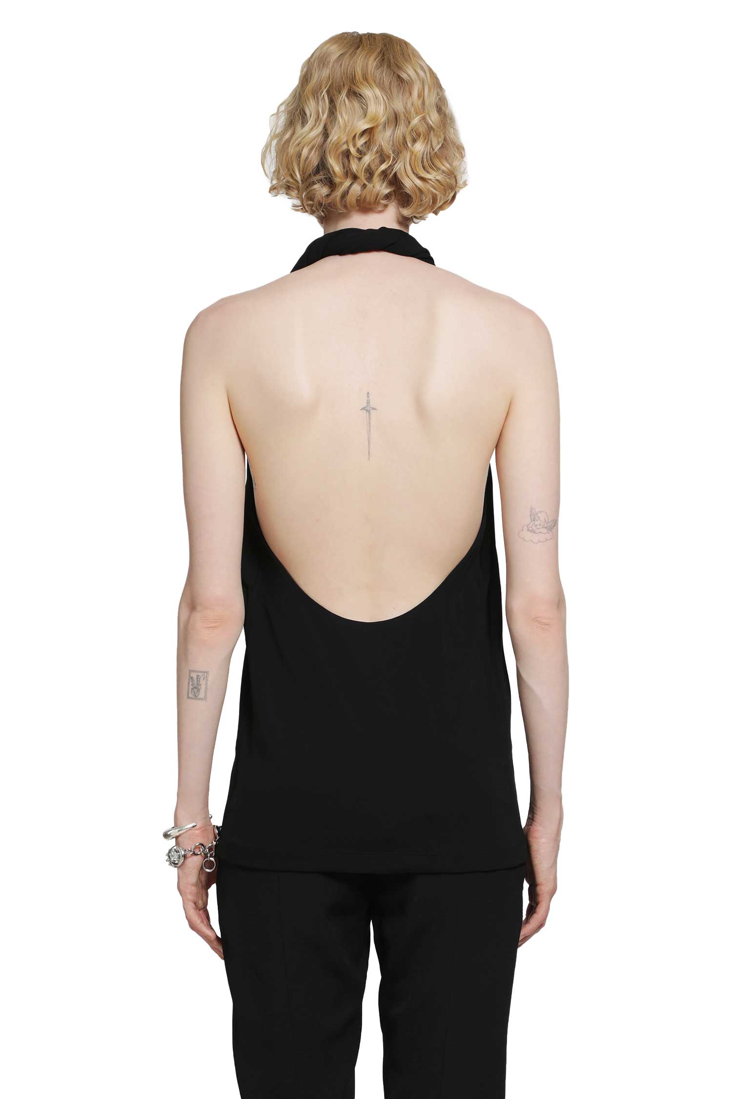 TOTEME Twisted Jersey Halter Top woman