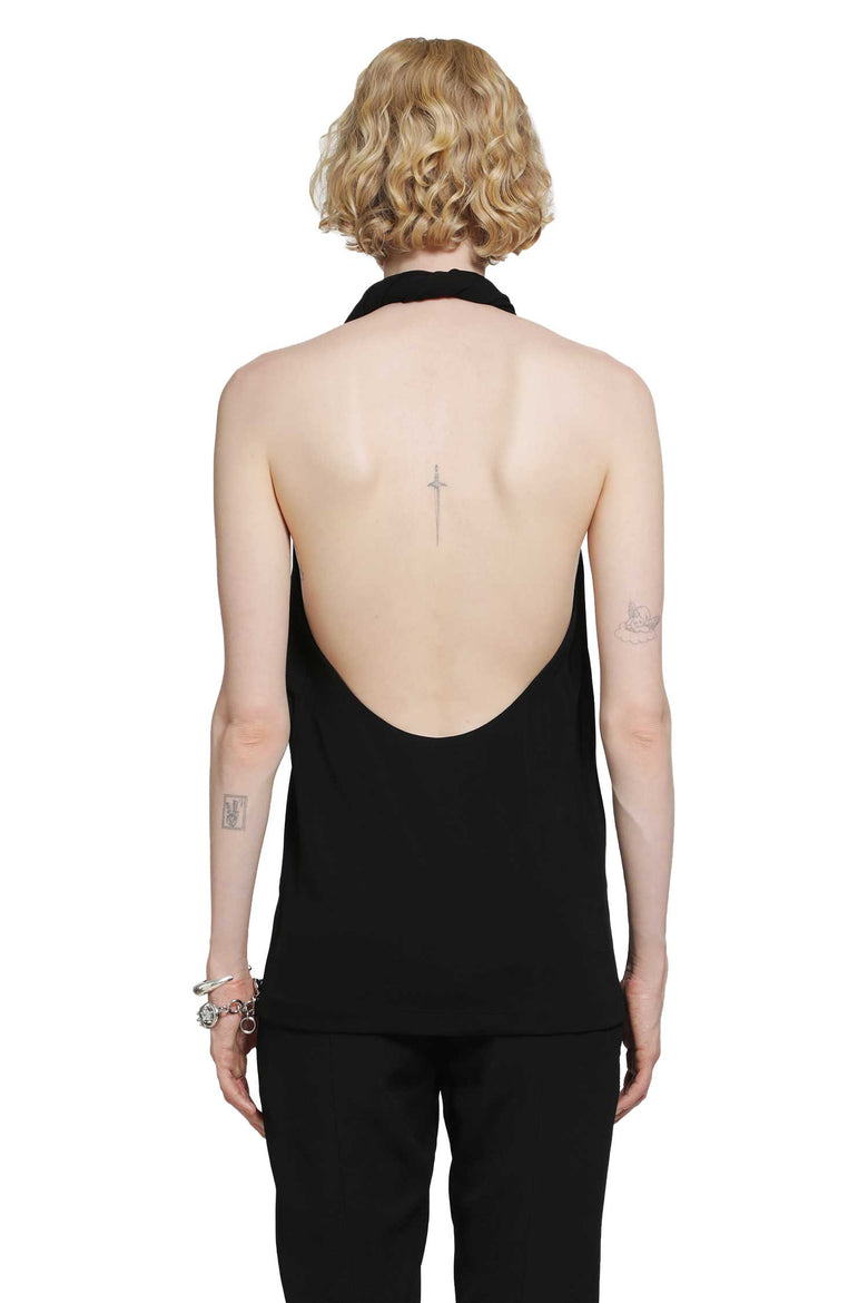 TOTEME Twisted Jersey Halter Top woman