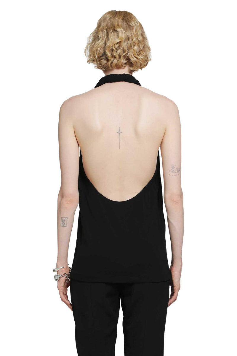 TOTEME Twisted Jersey Halter Top woman