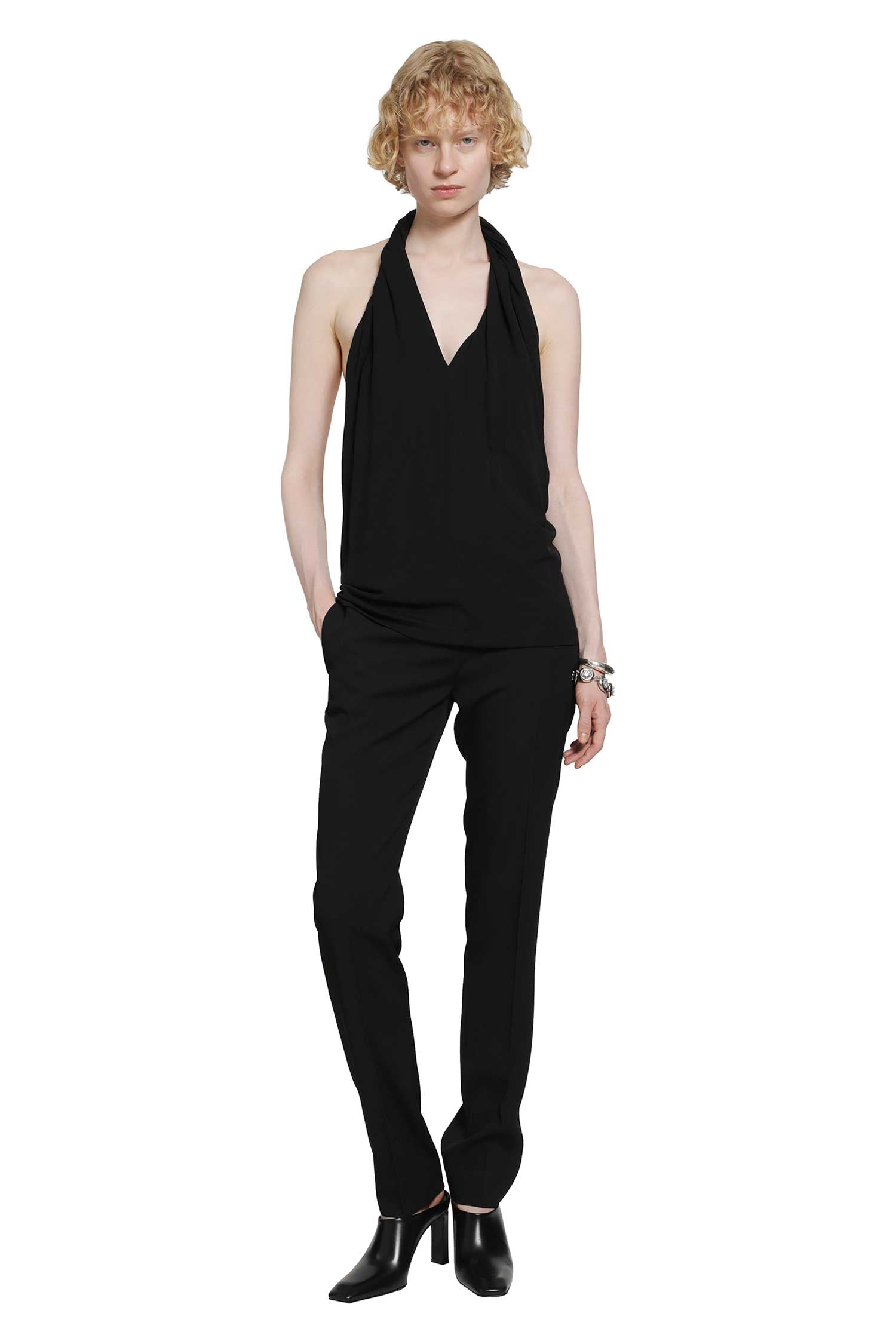 TOTEME Twisted Jersey Halter Top woman