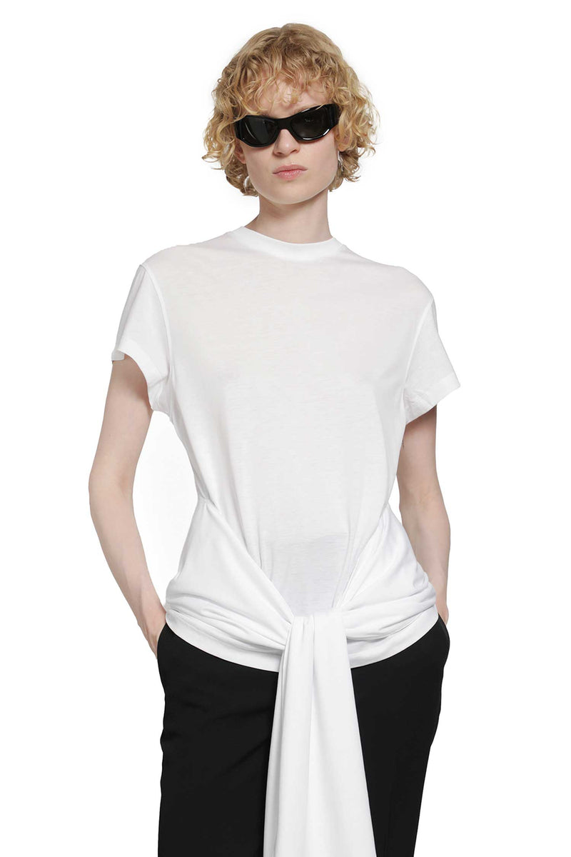 TOTEME Tie-Waist Jersey Top woman