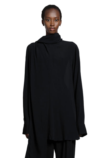 Draped Scarf Blouse