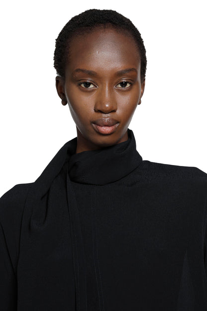 Draped Scarf Blouse