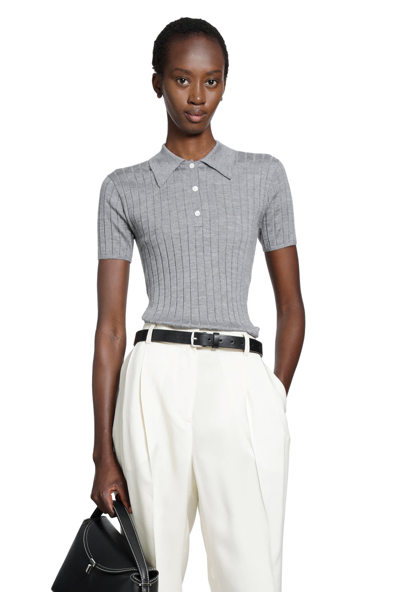 TOTEME Ribbed Cashmere Silk Polo woman