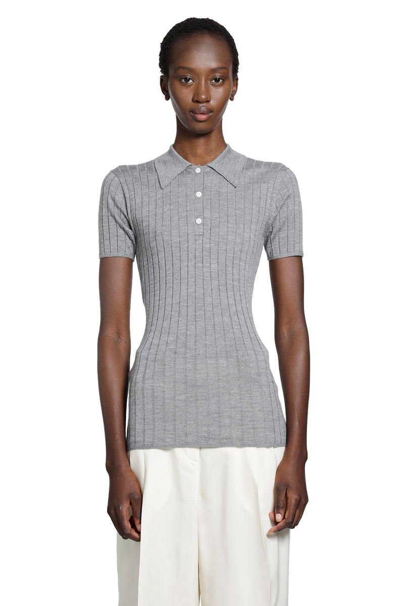 TOTEME Ribbed Cashmere Silk Polo woman