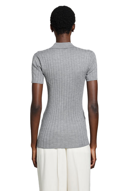 Ribbed Cashmere Silk Polo