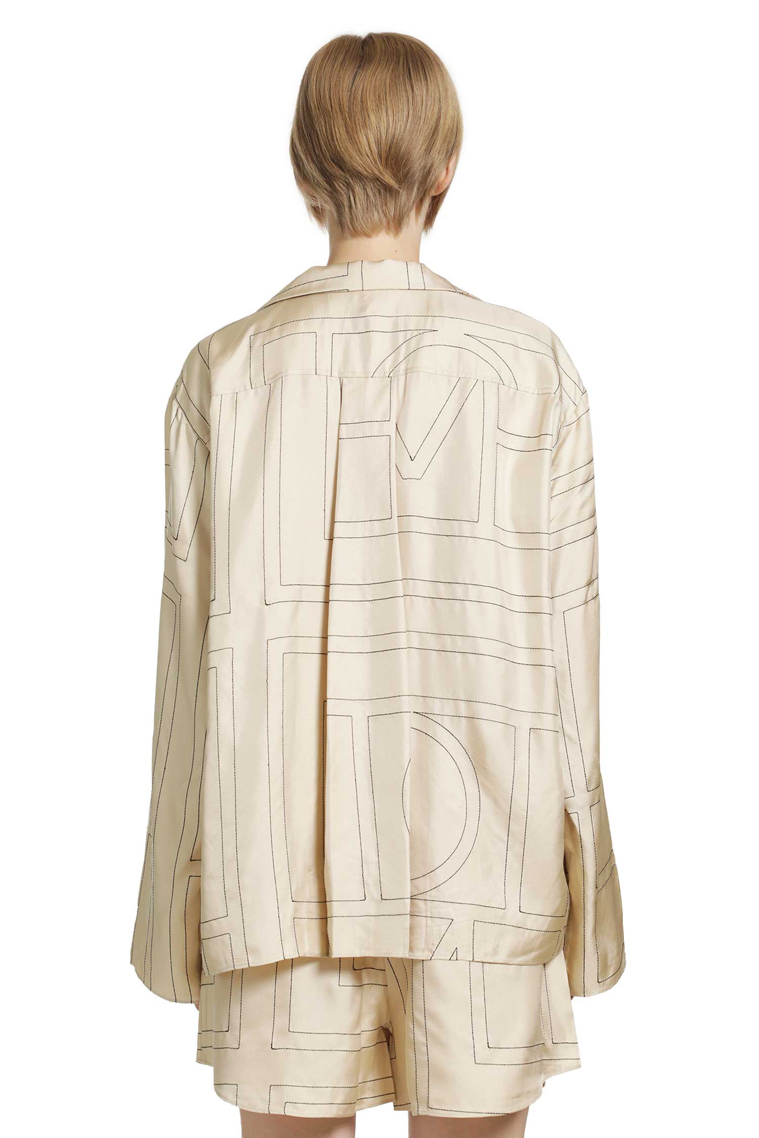 Monogram Silk PJ Shirt