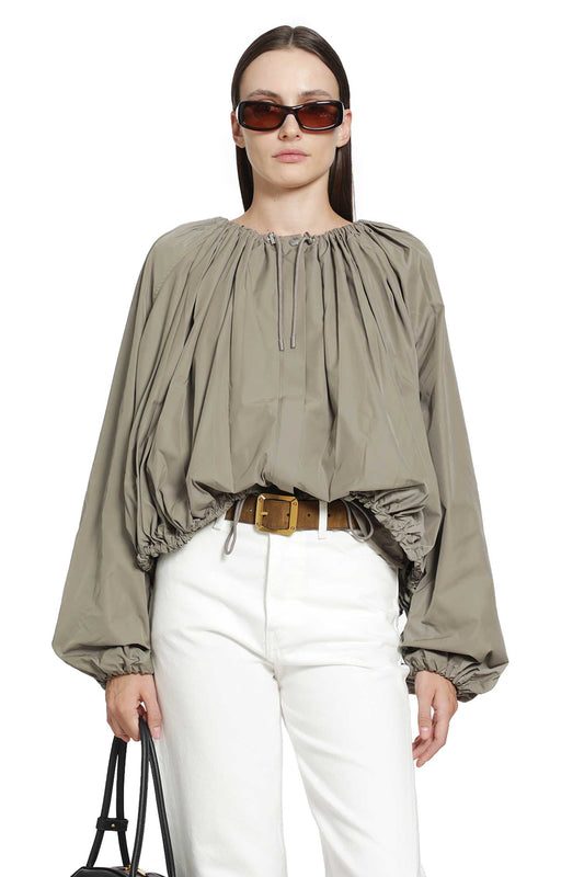 Gathered Parachute Jacket