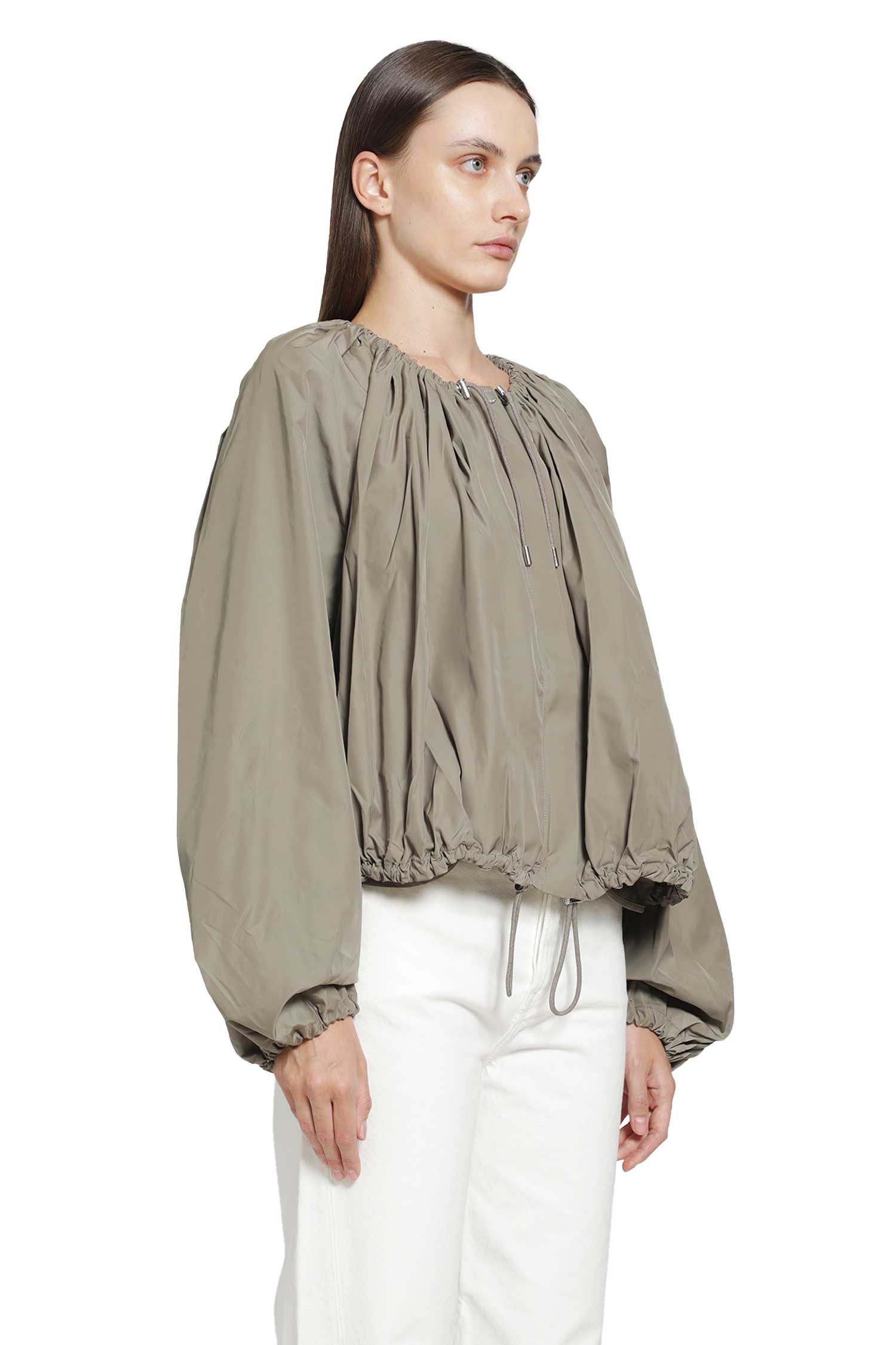 Gathered Parachute Jacket